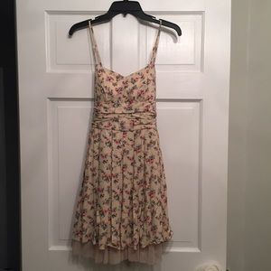 Fit and Flare Floral and Tulle Dress